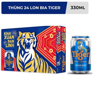 Thùng 24 lon bia tiger 330ml