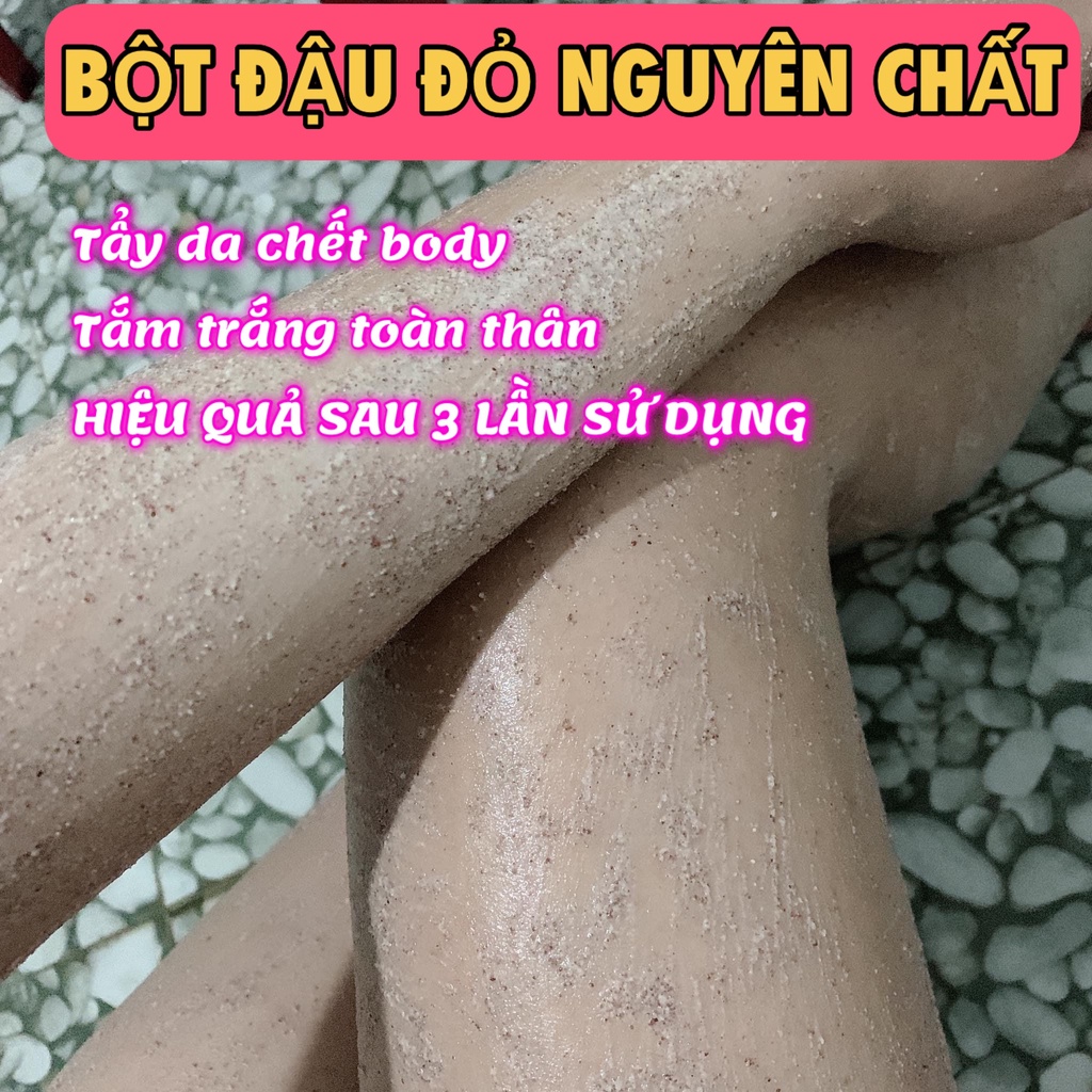 Ủ trắng cafe đậu đỏ tẩy tế bào chết, làm da trắng sáng