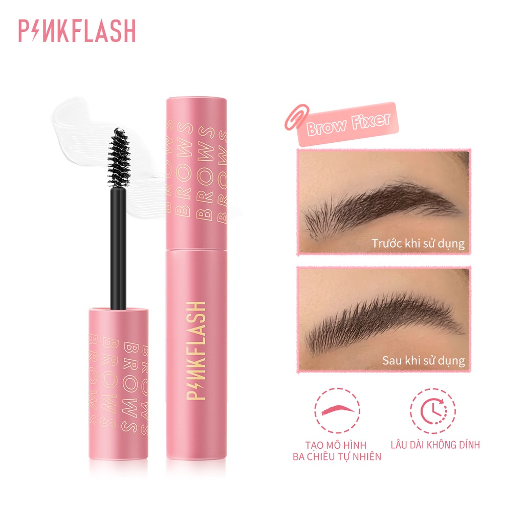 Gel định hình lông mày ba chiều tự nhiên PINKFLASH lâu trôi không bết dính kích thước dễ mang theo đa công dụng 30g