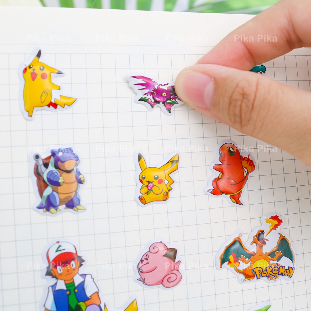 Một tấm sticker 3D chống nước PIKACHU POKEMON dễ thương cute PK0051 TooYoo