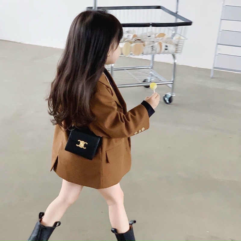 Áo vest cho bé màu nâu và be