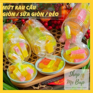 Mứt rau câu 3 vị 500g - vị giòn, sữa giòn, dẻo - không phẩm màu shop mẹ bắp