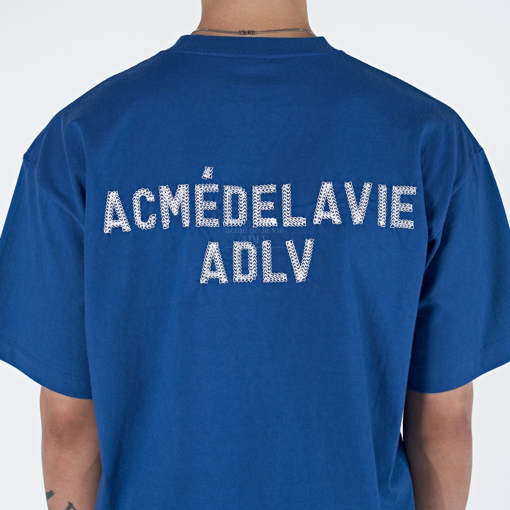 Áo Thun ADLV Stitch Embroidered màu Xanh dương Unisex