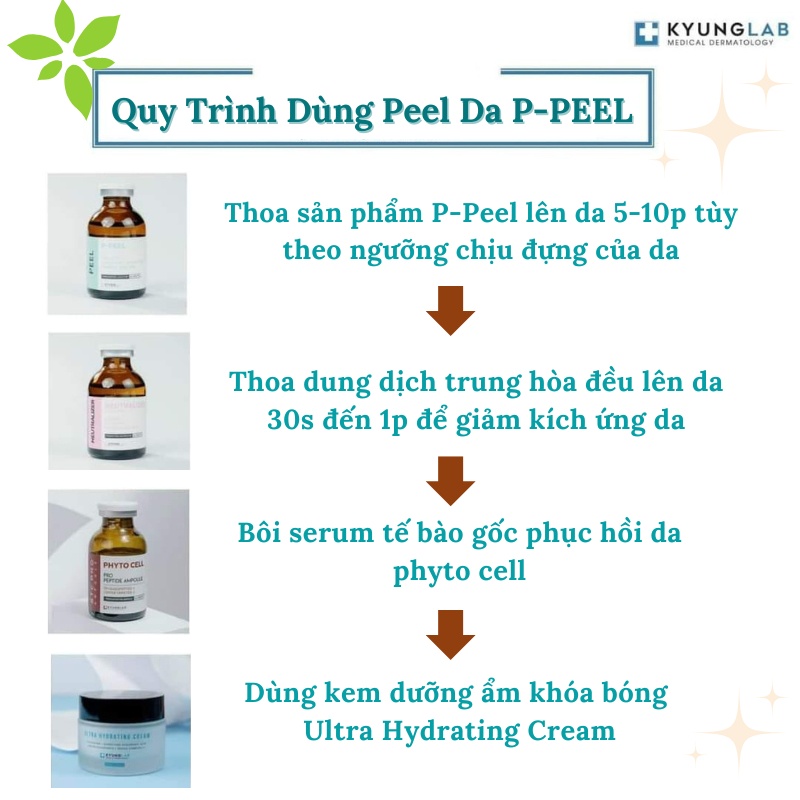 Peel da , P-Peel  + Neutralizer Kyunglab thay da sinh học, giúp tái tạo da trắng sáng , căng bóng ,mịn màng | BigBuy360 - bigbuy360.vn