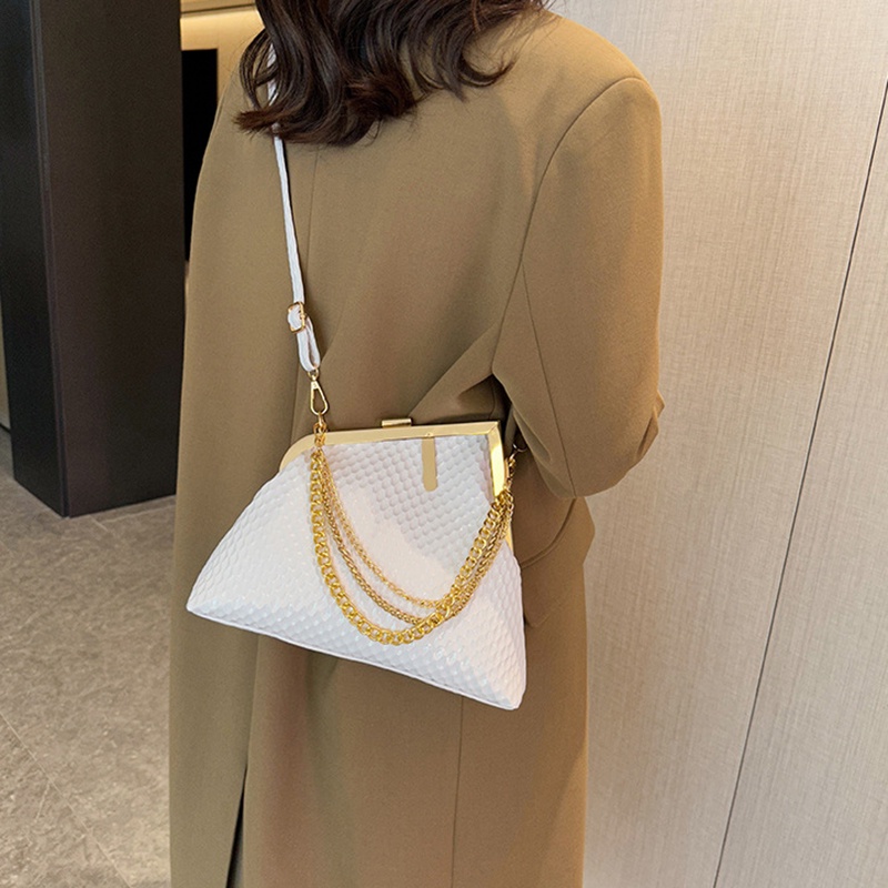 IELGY Túi Đeo Vai Phối Dây Xích Phong Cách retro Thời Trang Dành Cho Nữ