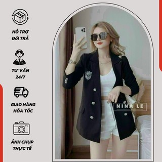 Sét bộ vest áo thun gân mix gần kèm áo khoác thời trang sang trọng - 1051