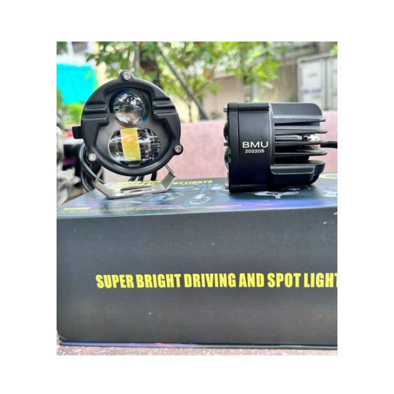 Đèn trợ sáng bmu S40 và p70  cos vàng pha trắng có laze