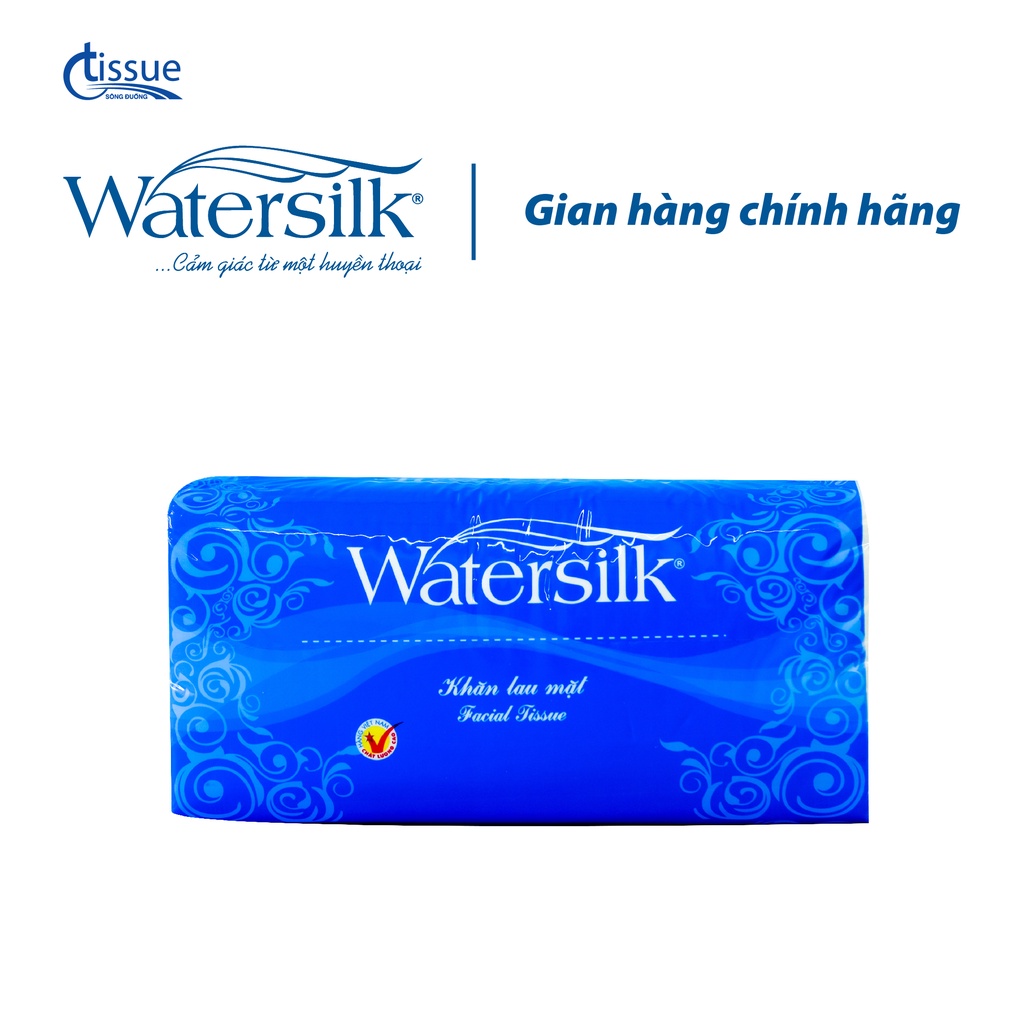 Khăn Lau Mặt Watersilk 200 Tờ/Gói - Giấy Ăn, Khăn Ăn Cao Cấp