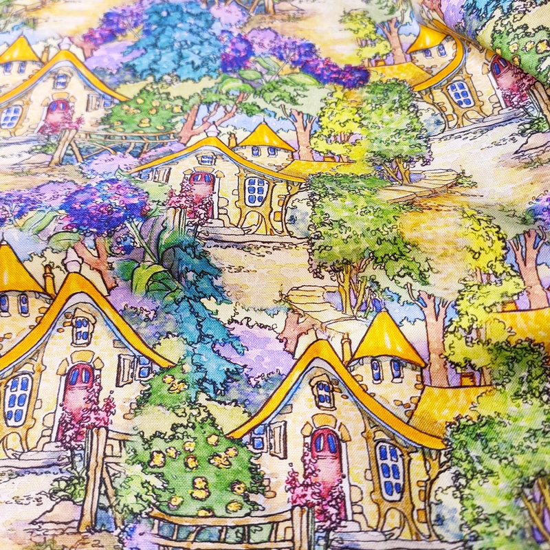 Vải 100% Cotton Chất Lượng Cao Họa Tiết Hoạt Hình Đáng Yêu