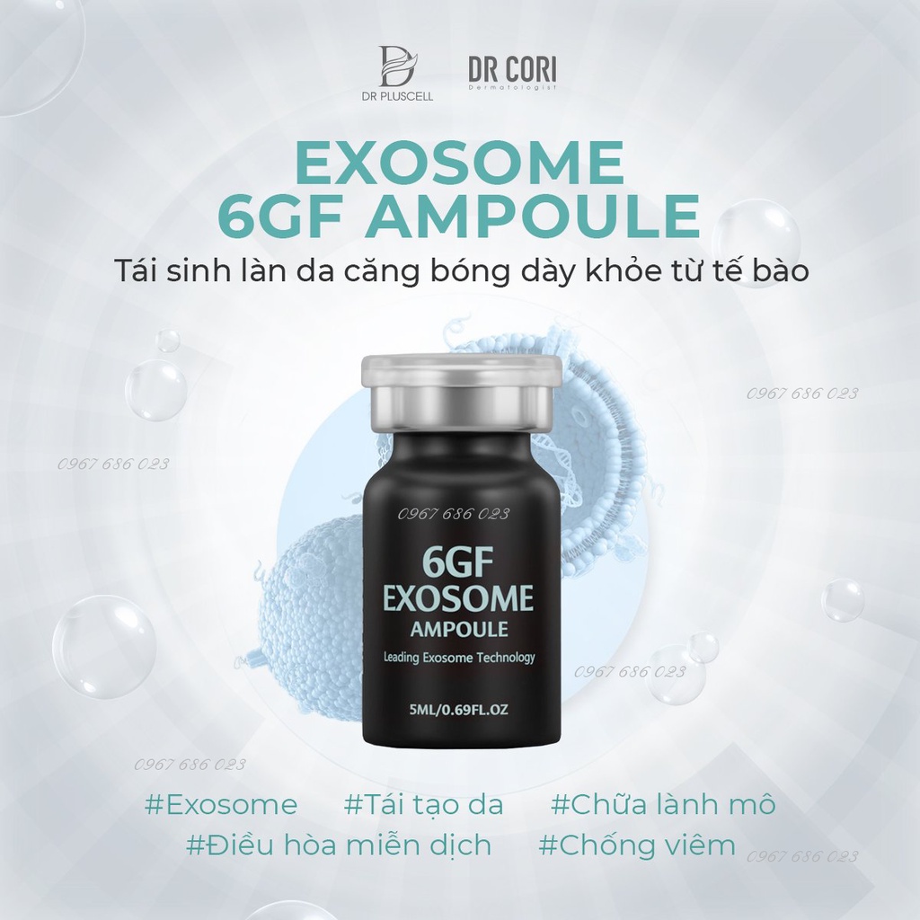 Tế bào gốc  6GF EXOSOME Dr Pluscell loại sẹo rỗ, lỗ chân lông to, da không đều màu