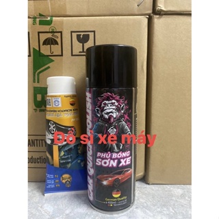 Tặng kem tẩy xước Xịt bóng sơn xe, phủ bóng sơn xe SPRAYKING 400ml.