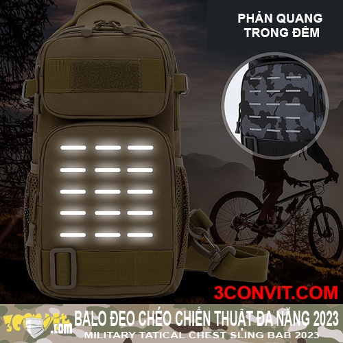 Balo đeo chéo thời trang phong cách chiến thuật 2023