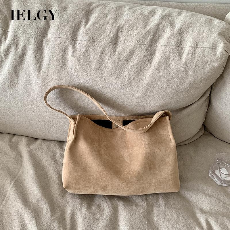 Túi Xách Da Lộn Cỡ Lớn Phong Cách retro Cho Nữ