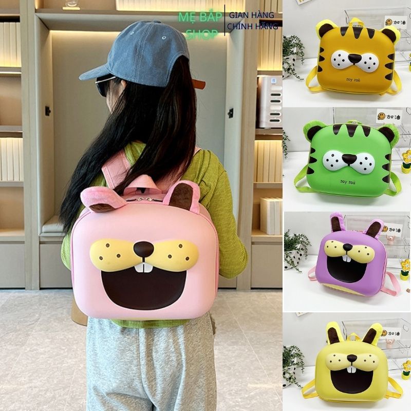 Balo cho bé trai bé gái đi học mẫu giáo mầm non Mẹ Bắp Shop 2022chống thấm nước,siêu nhẹ,kích thước 28x24x11cm