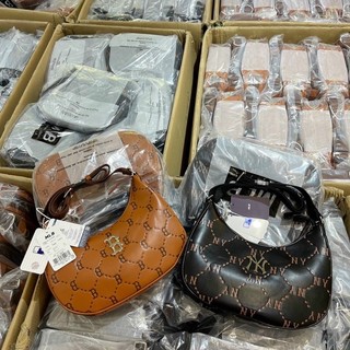 Túi m.l.b monogram pu hobo mướt mịn