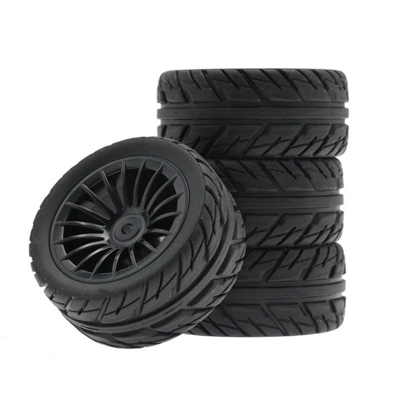 Bộ 4 Bánh Xe Cao Su Cho Xe Điều Khiển Từ Xa SG1603 SG1604 SG1605 UDIRC UD1601 UD1602 UD1603 UD1604 1 / 16