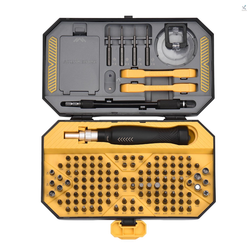 Set 145 Đầu Tua Vít Lục Giác Bằng Hợp Kim Thép Có Rãnh Nam Châm Độ Chính Xác Cao Đa Năng JAKEMY H4 * 28MM CR-V