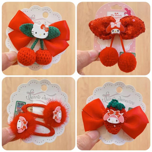 SANRIO Kẹp Tóc Hình hello kitty Dễ Thương 21KB348