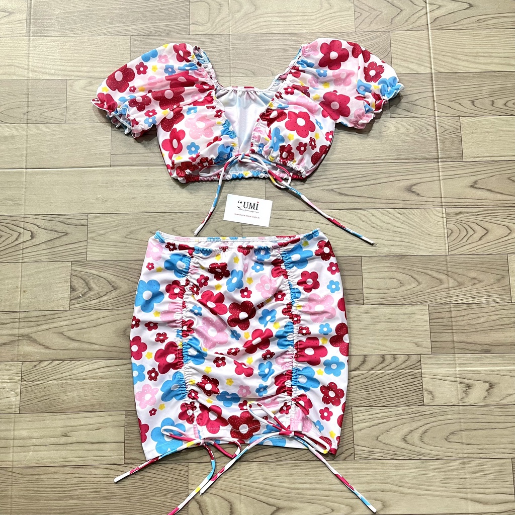 BIKINI 2 MẢNH VÁY HỌA TIẾT HOA HỒNG BIKINISTORE | BigBuy360 - bigbuy360.vn