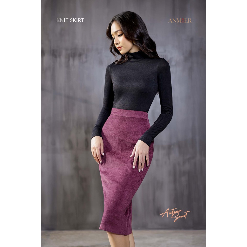 Vori-J-Top - Áo thun công sở cổ trụ, tay dài - Hàng thiết kế của Anmier