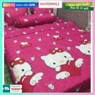 Bộ drap 1.2x2m hello kitty+2 vỏ gối