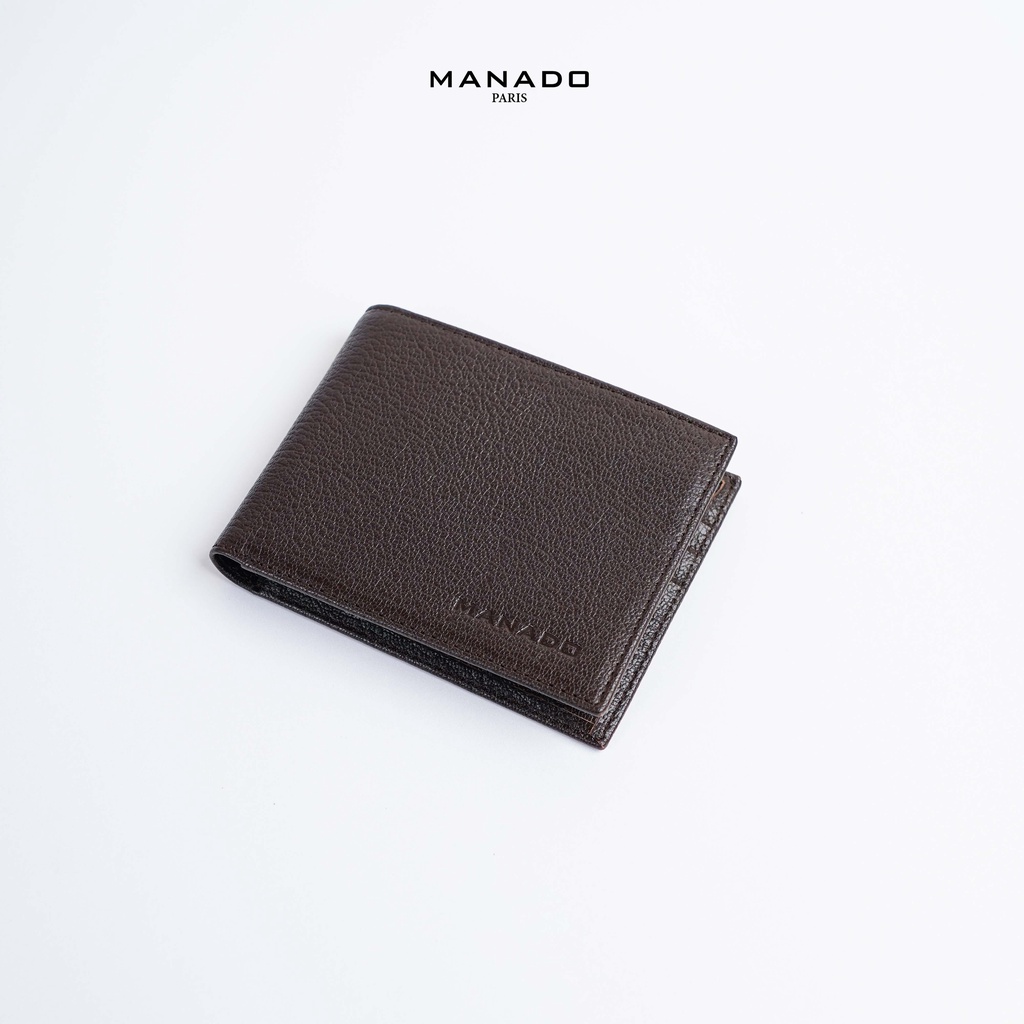 Ví nam da bò cao cấp Manado, dập vân Saffiano Mã VMND02