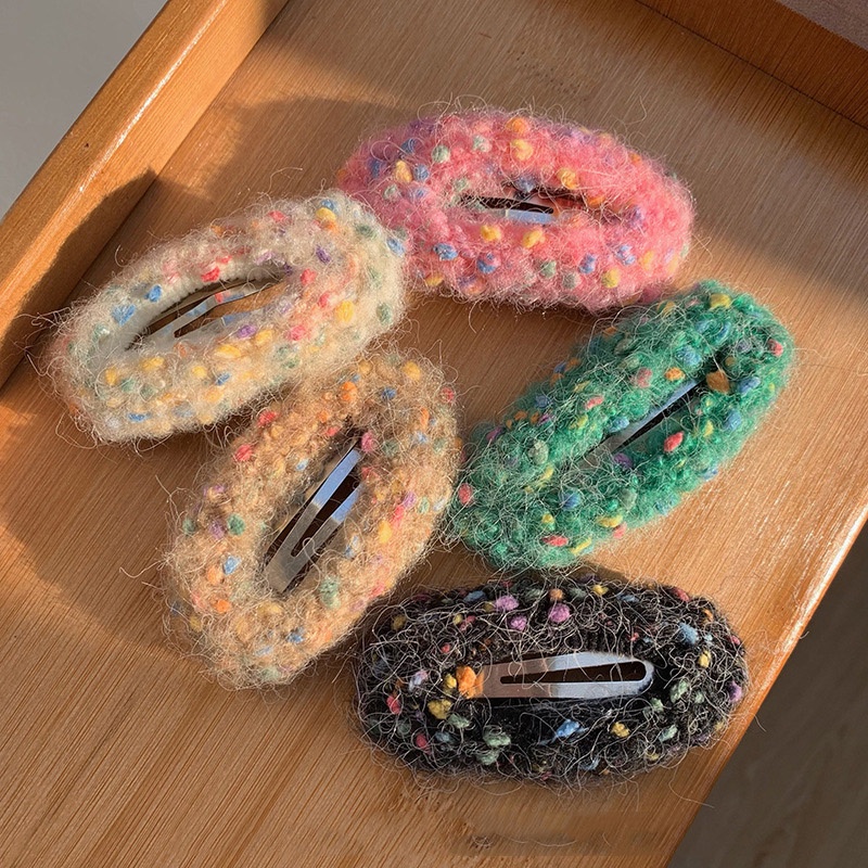 Kẹp Tóc Hình Đám Mây / Cầu Vồng Nhiều Màu Dễ Thương Thời Trang Thu Đông