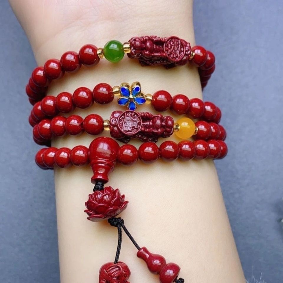 Vòng Tay Chuỗi 108 Hạt Đá Tự Nhiên 11.22 Dành Cho Nam Nữ