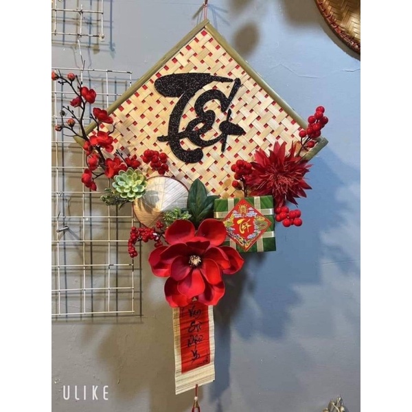 Mành tre trang trí tết