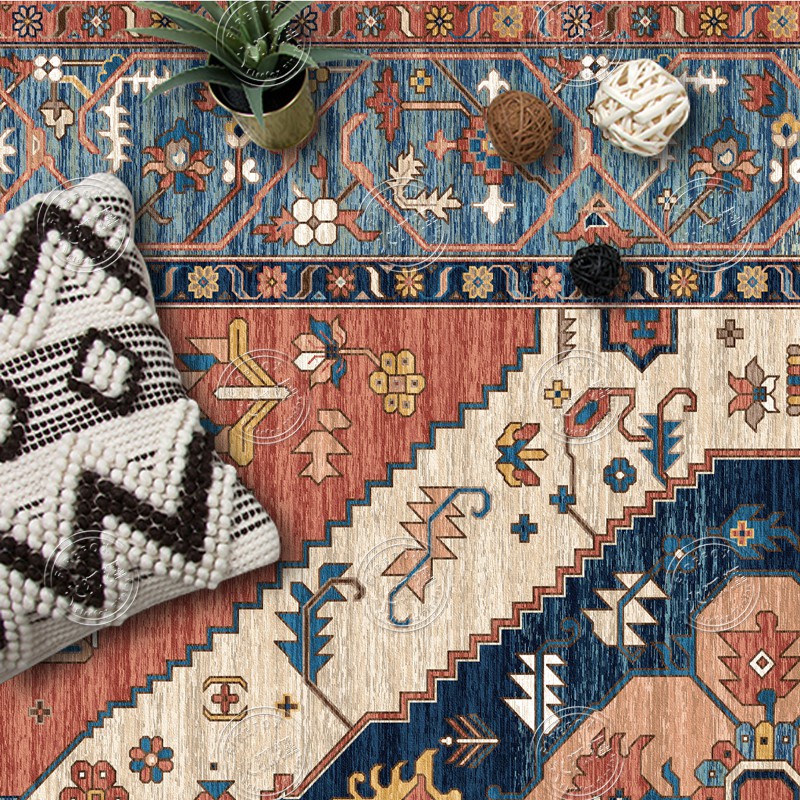 Thảm Trải Sàn Phòng Khách / Phòng Ngủ / Ghế Sofa Phong Cách Hoàng Cung Thổ Nhĩ Kỳ Châu Âu Retro