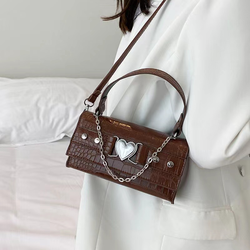 Mischa Túi Đeo Chéo Da PU Hình Vuông Màu Trơn Thời Trang Cho Nữ