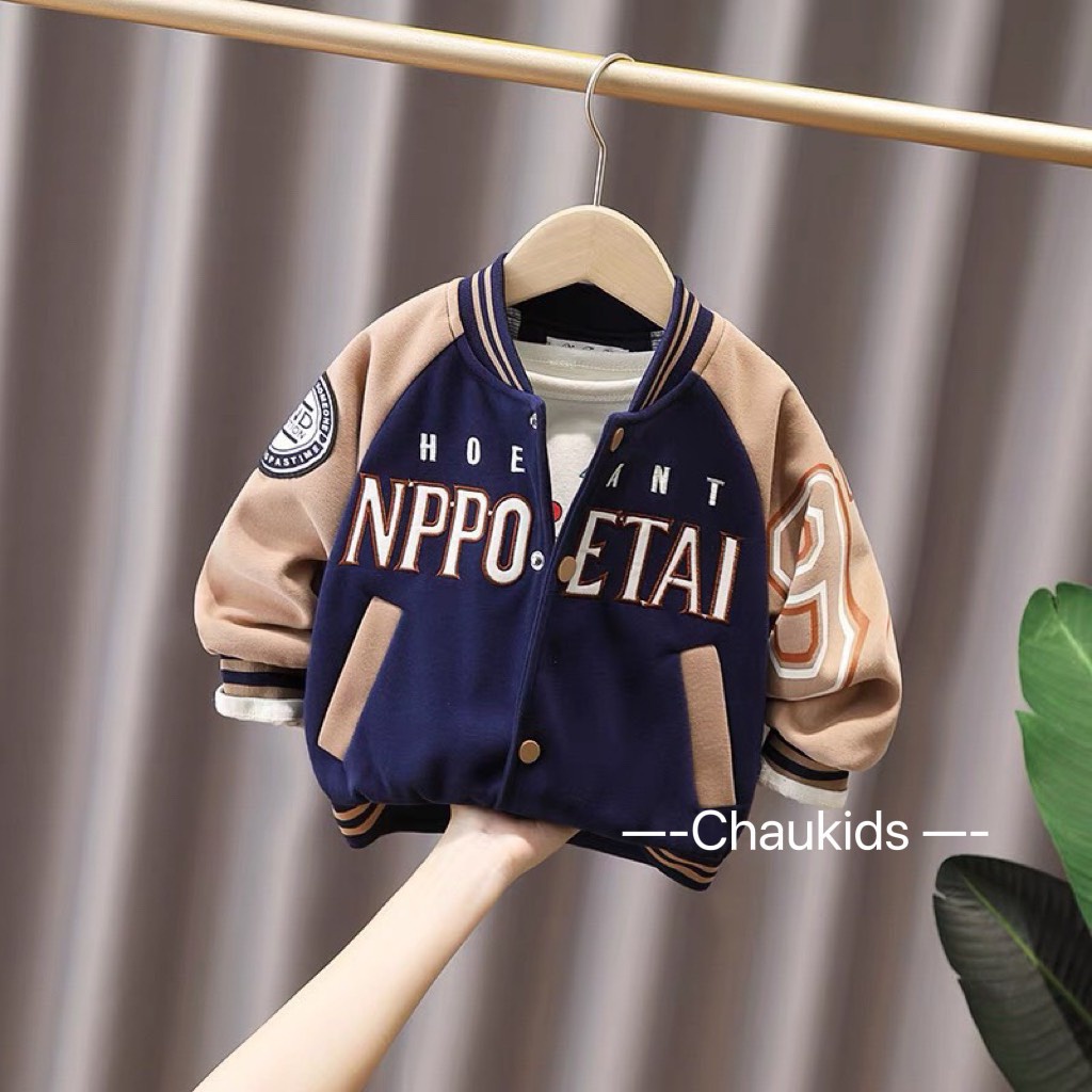 Áo nỉ bóng chày NPPO bé trai