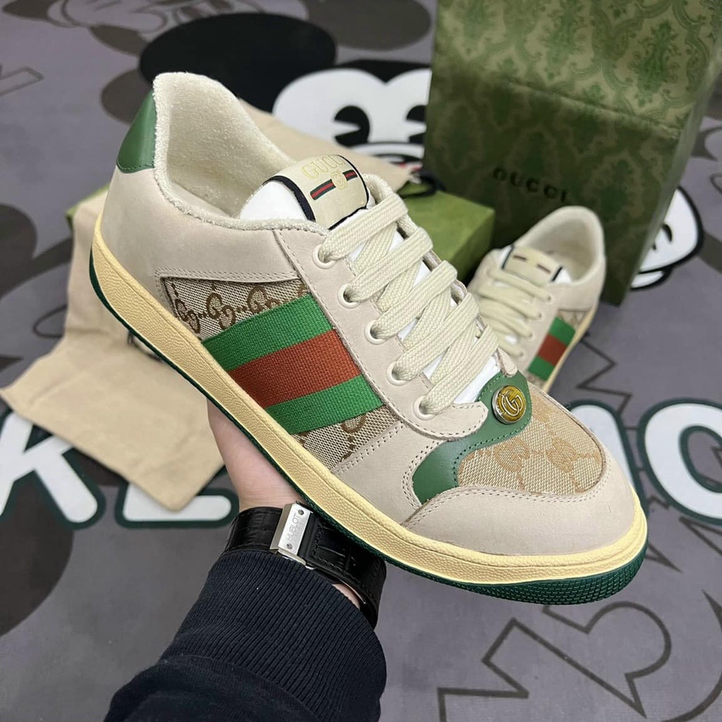 Giày Gucci Sơn Tùng Nam Nữ,giày GC Sơn Tùng xanh Bản S.Cấp Tặng Box Bảo vệ & Tất.