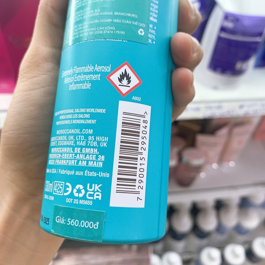 Gôm xịt giữ nếp linh hoạt Moroccanoil 330ml