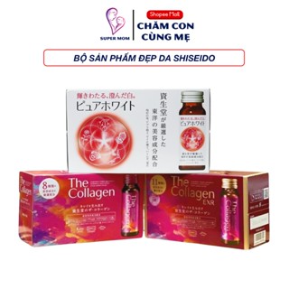 Nước uống The Collagen Shiseido, Collagen EXR/ LUXERICH, Pure White Nhật Bản hộp 10 chai 50ml