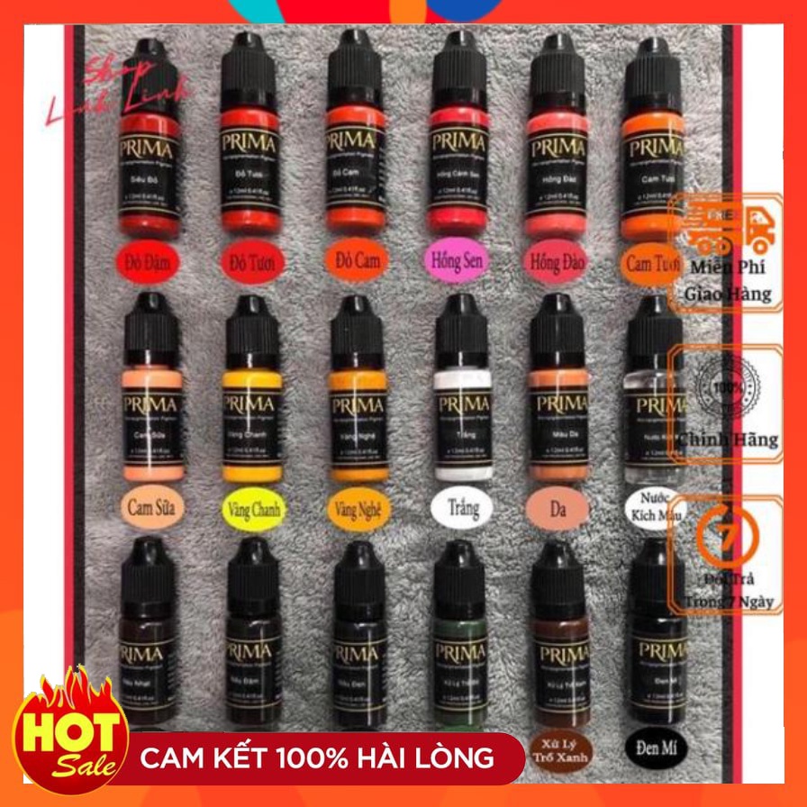 Mực phun xăm thẩm mỹ Prima Bong Đậm 10 ML - Shop Linh Linh