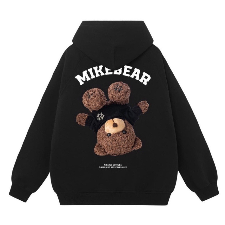 Áo hoodie unisex MIKEBEAR in hình gấu ngược form rộng unisex cực đẹp hot trend