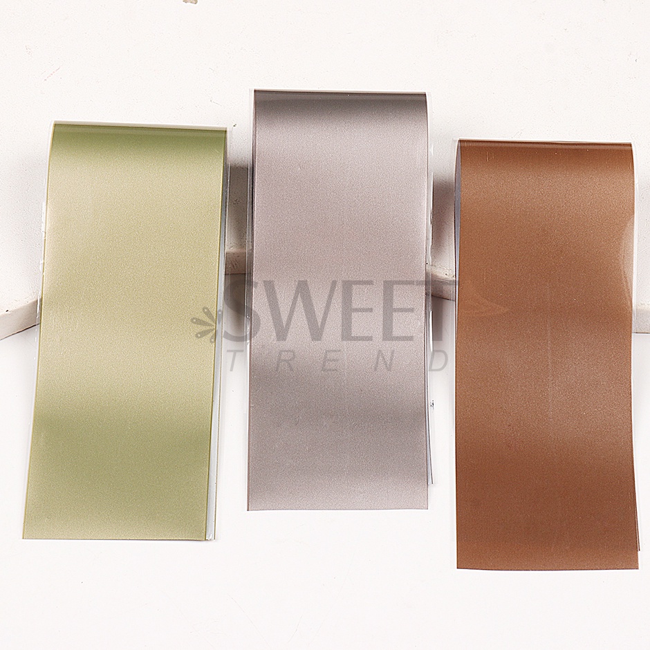 Set 10 miếng dán trang trí móng tay nghệ thuật STZPRONAIL màu sắc ánh kim lấp lánh nhám thời trang