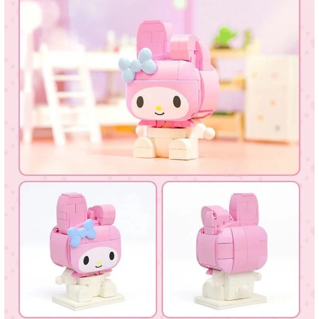 Đồ Chơi Lắp Ráp K20811-Kuromi / K20801-Hello Kitty Sanrio MOC Dễ Thương Cho Bé