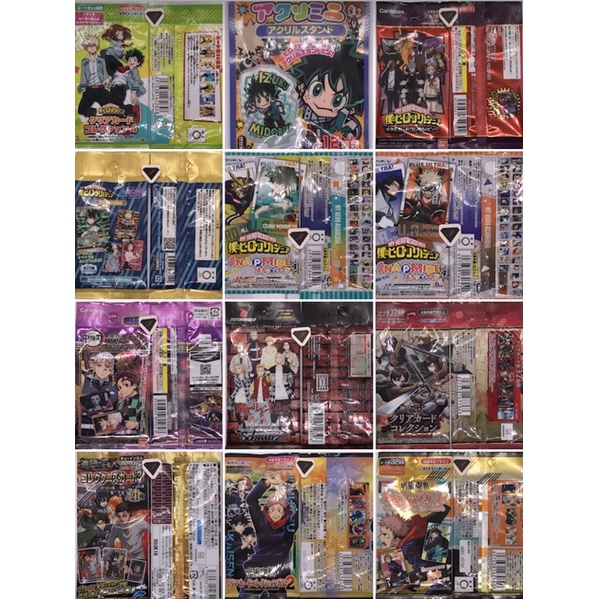 OtakuTPstore  made in Japan pack random card nhân phẩm anime Jujutsu Kaisen Attack on Titan Haikyuu SK8