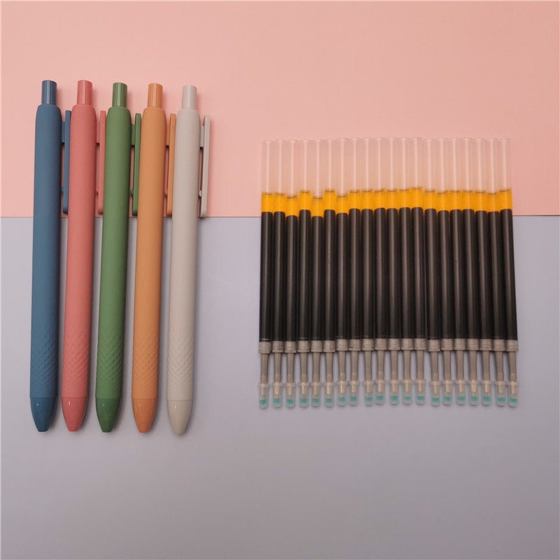 Y&amp;X Bút Mực Gel Màu Đen Macaron Xinh Xắn Cho Học Sinh