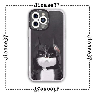 Ốp lưng iphone và samsung xiaomi oppo cạnh vuông Jicase batman mèo 