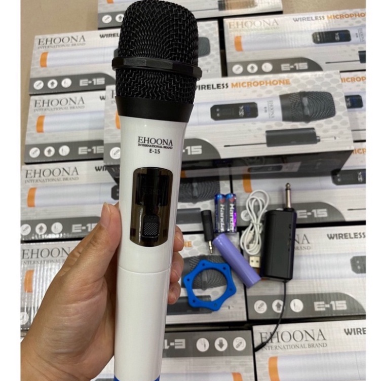 Micro đa năng dùng cho loa kéo E15, Mic hút âm tốt, chống hú