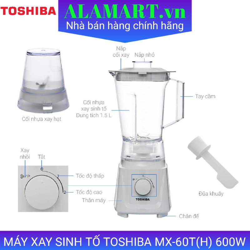 MÁY XAY SINH TỐ TOSHIBA MX-60T 600W