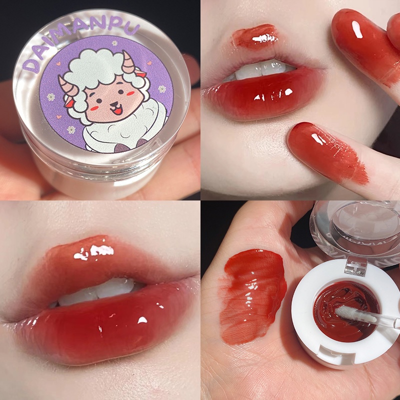 Son dưỡng có màu DAIMANPU dạng hũ dưỡng ẩm môi căng mọng môi Magic Garden Story Lip Cheek Honey son38