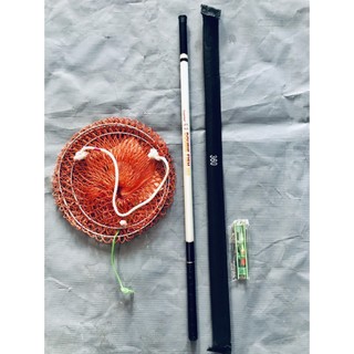 Combo 1 cần cá 3m6-bộ dây câu cá trê-giỏ đựng cá