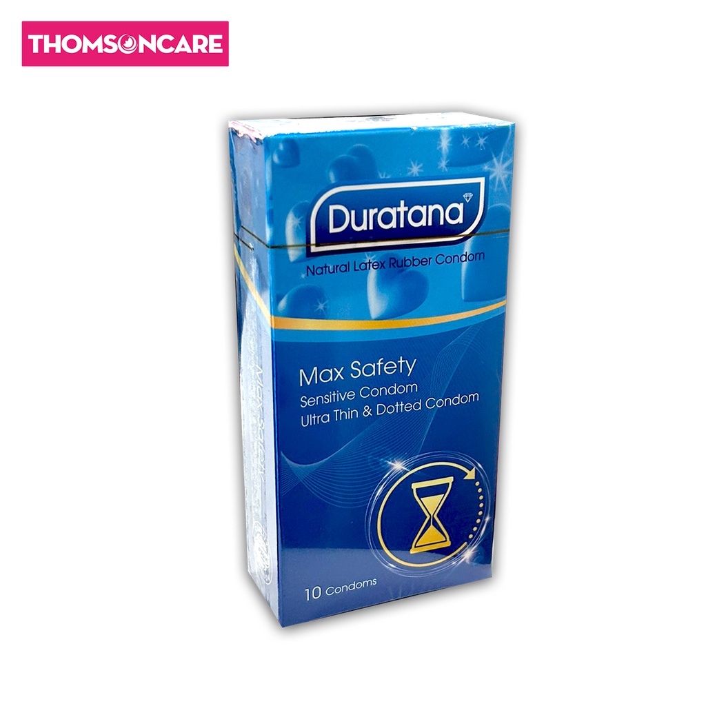 Bao cao su Duratana Tanaphar gân gai siêu bôi trơn, giúp tăng khoái cảm, kéo dài thời gian - Hộp 10 chiếc