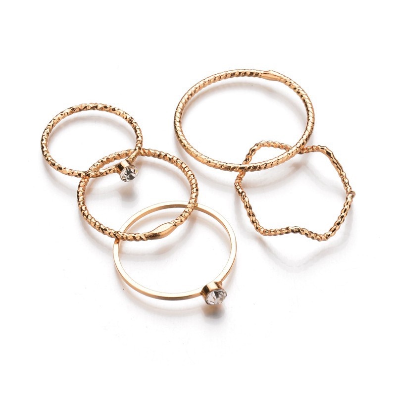 MANYUE Set Nhẫn Đeo Khớp Ngón Tay Thời Trang Hàn Quốc Cho Nữ