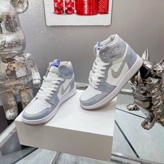 Giày JD cổ cao màu xanh loang, giày JD sneaker hyper bản đẹp đủ size nam nữ full bill box 2024