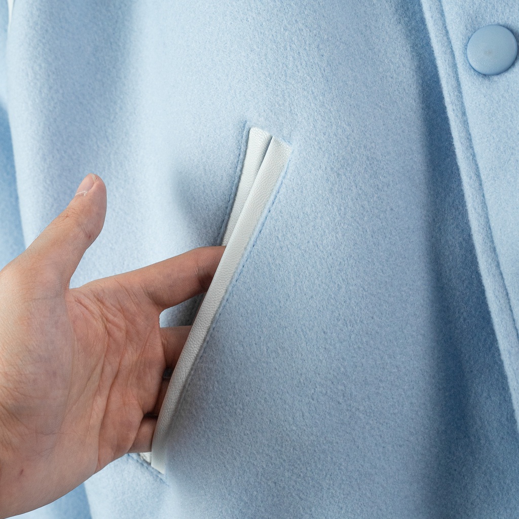 Áo Bomber Teddy Xanh Tay Viền Trắng, Áo Khoác Bomber Xanh Mint Trắng Nỉ